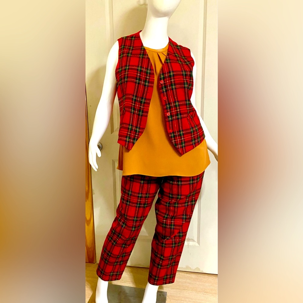 80’s Mark Reed plaid pant and vest